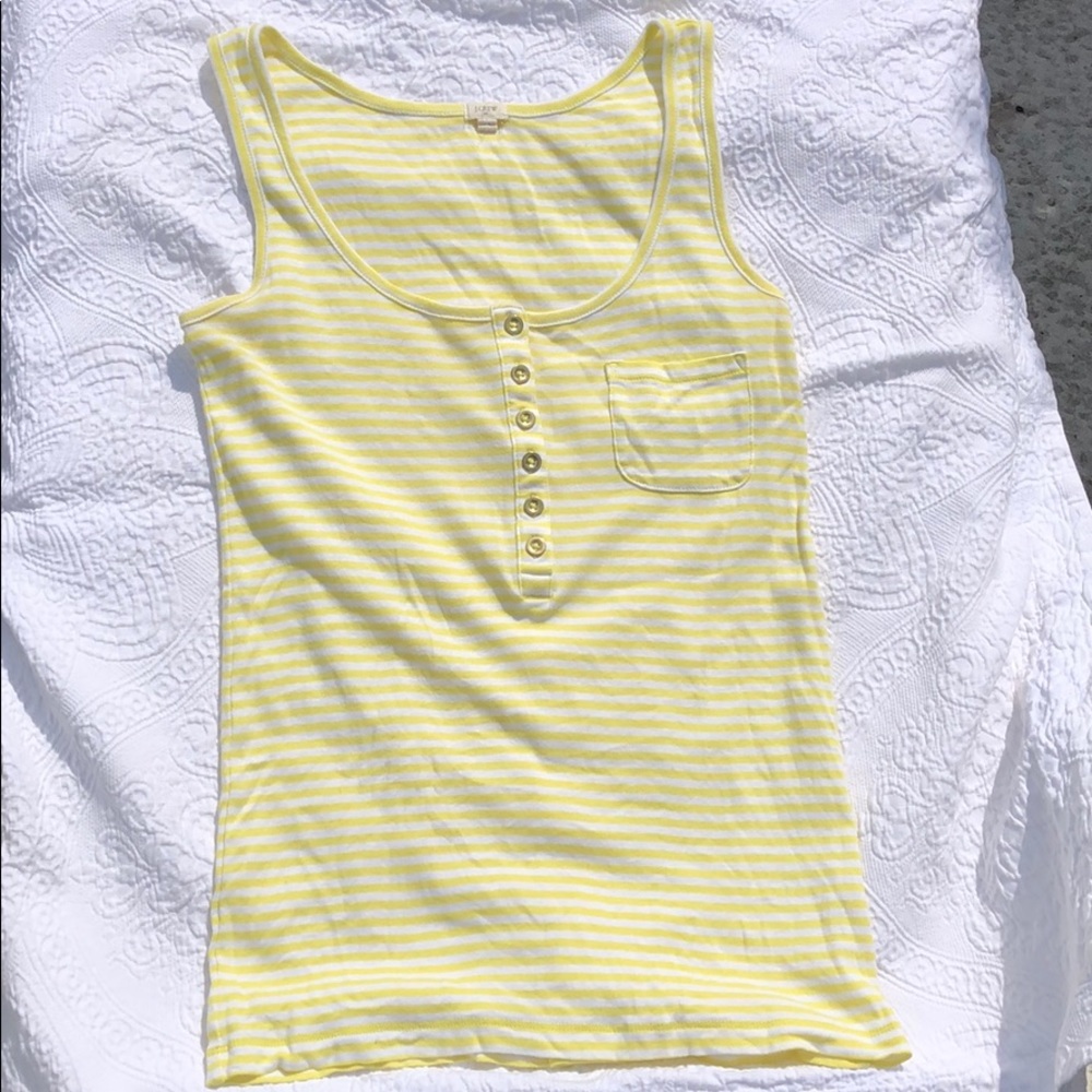 🔵 3/$10. Jcrew striped tank top